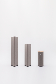 Akustikelement Absorbersäule Tower Cube Höhe 1m mit Zusatzfunktionen
