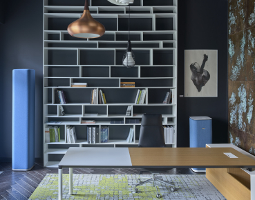 Akustikelement Absorbersäule Tower Cube Höhe 1m mit Zusatzfunktionen