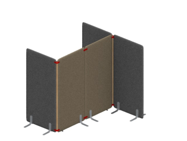 Kreuz-Verbinder für Wall-Stellwände