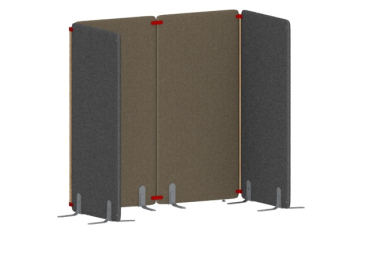 Kreuz-Verbinder für Wall-Stellwände