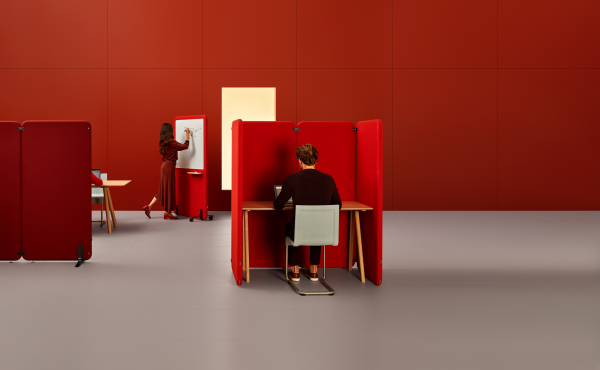 Akustikelement Raumteiler Wall mit Schreibtafel