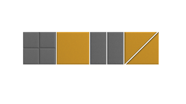 Akustikelement Wandabsorber Blocks Rechteckig